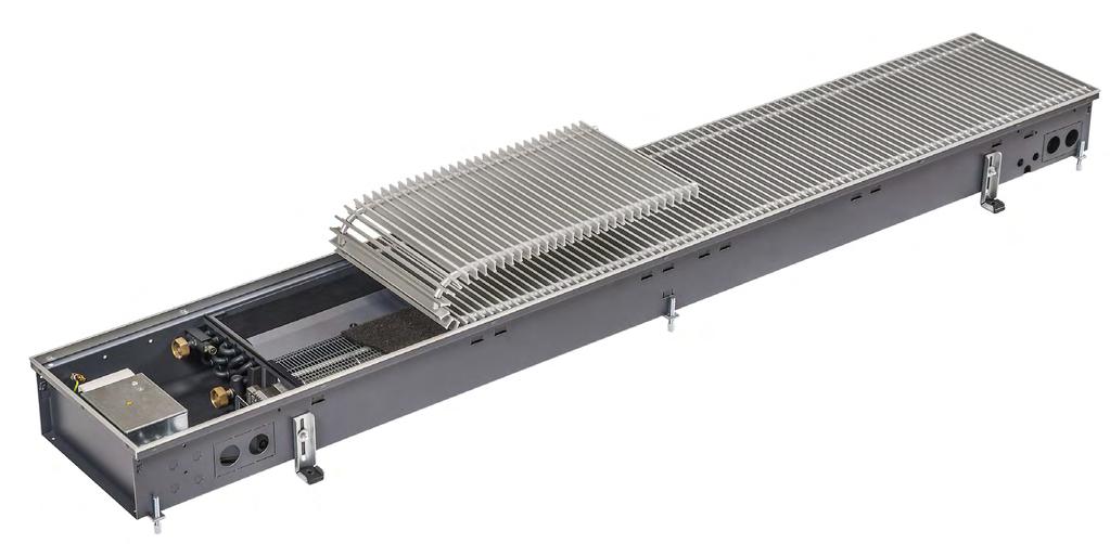 ! Frame profile matching the grille " Junction and control box # Cleanable condensate tray $ Eurokonus connection % High-performance coil & Air guide