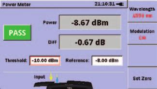 PON Power Meter (1490 nm/1550 nm) Generally, PON communications use three wavelengths: 1310 nm, 1490 nm, and 1550 nm.