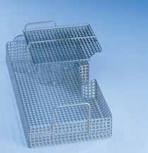 teats 36 compartments, 41 x 41 mm Hinged lid with catch H 77, W 215, D 445 mm E 458 insert 1/2 Container for 36 screw-on