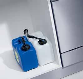 Dispensing accessories Dispenser modules and supply containers can be optionally accommodated in existing