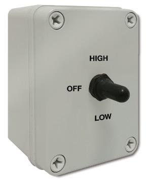 Manual (On/Off) Toggle Switch Part #40147000 Single Pole Single Throw 20A/125V 12A/250V Single Galvanized Gang Box