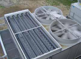 Chapter 17: The Value of Maintaining Evaporative Cooling Equipment 99 of keeping debris out of the condenser water loop. Strainers in the cold water basin outlet prevent debris from reaching the pump.