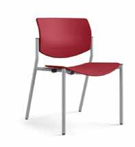 Our crowd-pleasing side chair is curved,