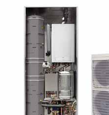KON HP KON HP Integral System complete of: combi wall hung condensing gas boiler and air-water heat pump. For room heating / cooling and DHW production.