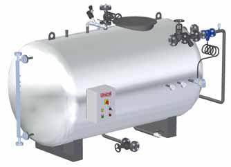 DEAR DEAR Atmospheric deaerator for steam boilers in carbon steel (in stainless steel on request) DEAR The atmospheric deaerator is a steam heated feed water tank necessary for a (partial) deaeration