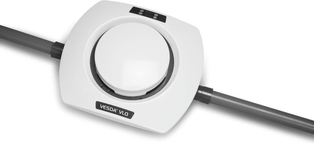VESDA by Xtralis VESDA VLQ Product Guide 1 Introduction The VESDA VLQ is an Aspirating Smoke Detector (ASD) that provides very early warning of fire conditions by drawing air samples through sampling