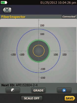 On-screen help corrective action On-screen help suggests corrective action(s) for resolving fiber problems during each testing step.