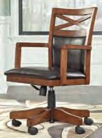great x-base trestle desk, handsome swivel chair,