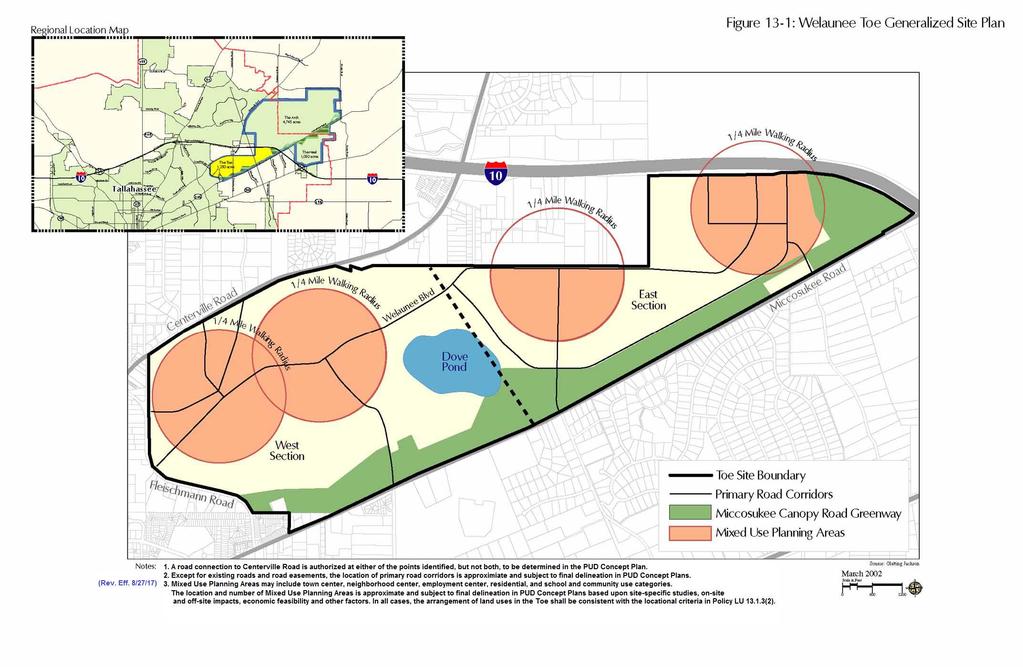 Map 11: Welaunee Toe Generalized Site Plan Tallahassee-Leon County