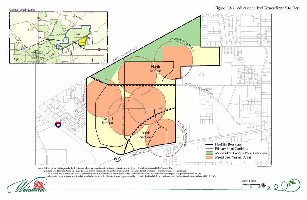 Map 12: Welaunee Heel Generalized Site Plan Tallahassee-Leon County
