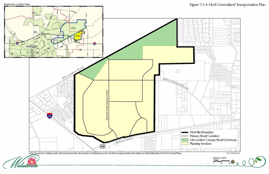 Map 14: Heel Generalized Transportation Plan Tallahassee-Leon County