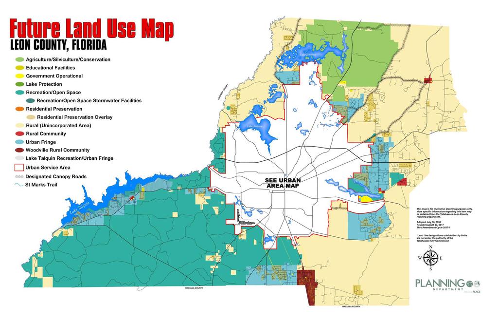 Map 3: Future Land Use Map, Leon County Tallahassee-Leon County