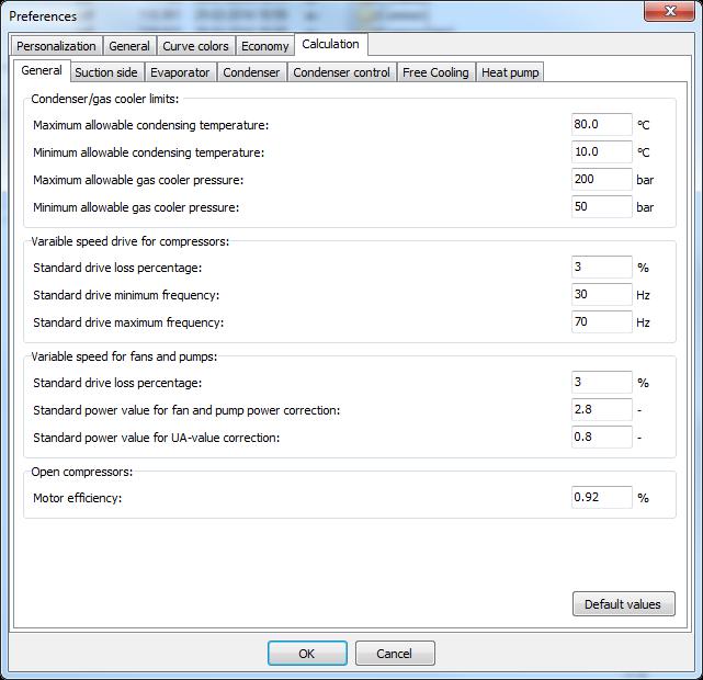 11.1.3 Economy On the economy page you set default values for the