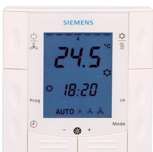 3.11.4 Example of heating and cooling demand zone he building is equipped with Synco controls on the generation side and RDF../RDU../RDG.. room thermostats on the room side.