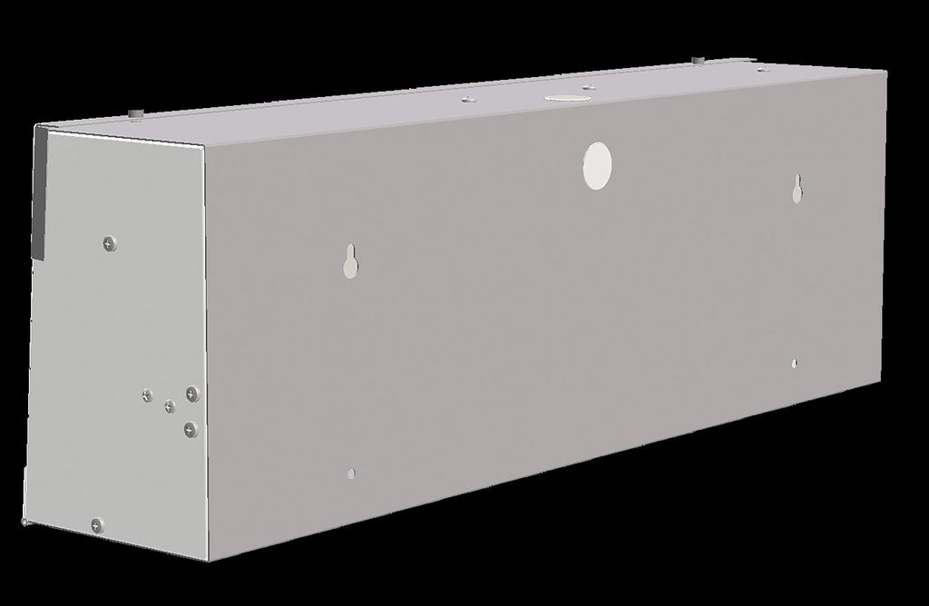 INSTALLATION Mounting Holes LIND24-EVO / LIND30-EVO Figure 1 - Shows the back side of Hygeaire LIND24-EVO or LIND30-EVO; note the four mounting holes in the back of the fixture.