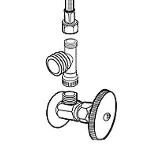5) Install Bidet Attachment on Toilet a. Place large rubber washers over the open bolt holes in the toilet fixture. Step 4a c. Disconnect water supply hose from water shut off valve.