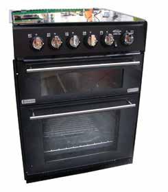 Stoves / Ovens 041809 CHARCOAL Chrome Knobs with T Bar Styled Handles With Oven Light 041808 MIDNIGHT Satin Knobs with T Bar Styled Handles Features: Seamless Oven and Grill Multi Level Oven and