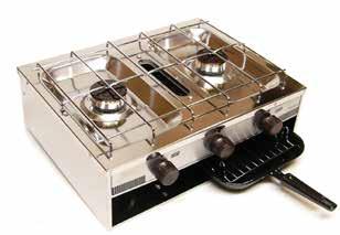 6kgs 041813 2 HOB WITH GRILL PORTABLE Stainless Steel with Flame Failure 003571 SEA/FIDDLE RAIL Sold Separately Specifications 041813