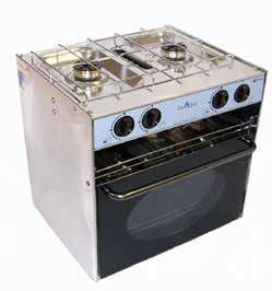 Marine Stoves NELSON - 2 HOB WITH GRILL & OVEN The Nelson marine cooker has a large thermostatically controlled oven with separate grill and hob units.