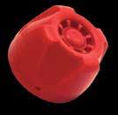5 cm Addressable Indoor Sounder, Red Colour, Sound Pressure Level 95dBA at 1 meter, Alarm Current <4mA, EN54-3 Compatible,