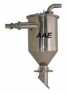 Choose your vacuum chamber. Up to 100 pounds per hour 5 Pounds @ 35# Cu. Ft. Up to 350 pounds per hour 15 Pounds @ 35# Cu. Ft. Up to 2400 pounds per hour 50 Pounds @ 35# Cu. Ft. Clamp-On filters for powders and dusty regrind.