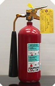 The APPEARENCE of different types of extinguishers: Generally, you can tell with a glance which type an extinguisher is hanging on the wall, or in the cabinet, just by looking at its shape.