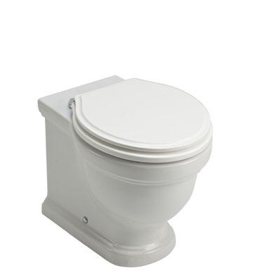 Toilet Seat Soft close bar hinge W375mm x H63mm x D420mm black veneer LA9139 125.
