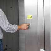 doors are equipped with a safety system featuring redundant pressure sensors and position switches that prevent the sliding doors (which are powered by