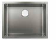 They are ideal in particular for exclusive worktops such as those made of granite.