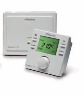 The thermostats communicate with the boiler via a very reliable wireless signal. Therefore no wiring is required, making them quick to install.