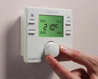 heating and hot water at the room thermostat perfect for boilers that are not easily accessible Additional installer functions.
