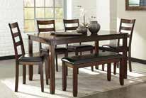 DINING SET table and 4 chairs.