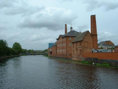 Donisthorpe Friars Mill from across the canal;