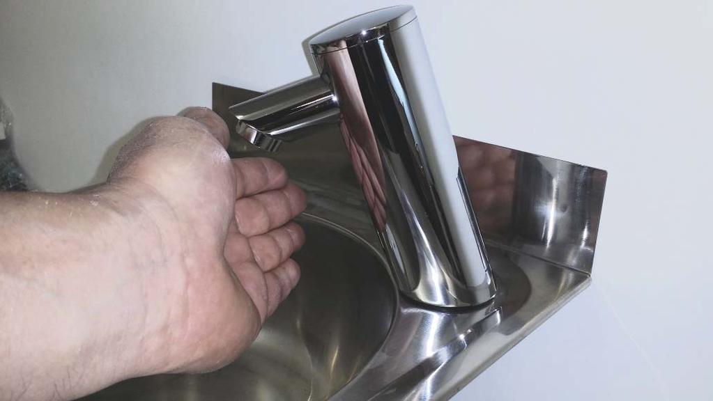 WOLFEN INSTALLATION MANUAL Troubleshooting TROUBLESHOOTING If you install the Wolfen Hob Mounted Sensor Tap onto a Stainless Steel hand wash basin and experience that the sensor tap is switching
