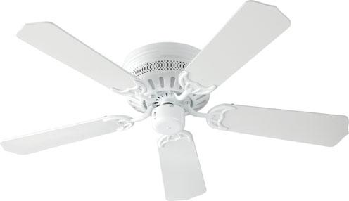 AVAILABLE FINISH 11425-6 Gloss White White Blades HEIGHT CHART FAN HEIGHT Distance of 7.5" Distance of 6" GENERAL SPECS Lifetime Motor Warranty Five Blades 11.