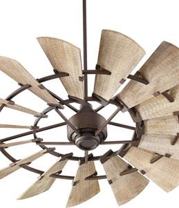 AVAILABLE FINISHES 96015-86 Oiled Bronze Weathered Oak Blades 96015-9 Galvanized Weathered Oak Blades HEIGHT CHART FAN HEIGHT Using 6" Downrod Distance of 16.5" Distance of 11.