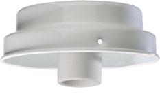 25"(h) - (1) 9W, 3000K, 80CRI LED Gloss White Bulb Provided is Non-Dimming UL Wet Additional