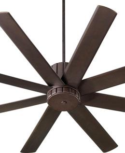 AVAILABLE FINISHES 96608-86 Oiled Bronze Oiled Bronze Blades 96608-65 Satin Nickel Satin Nickel Blades HEIGHT CHART FAN HEIGHT Using 4" downrod Distance of 17.5" Distance of 14.