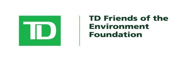 We wish to thank TD Friends of the Environment