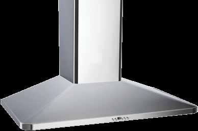 Indoor Wall Canopies WM2190S A softer, square-line wall mounted rangehood with subtle European styling.