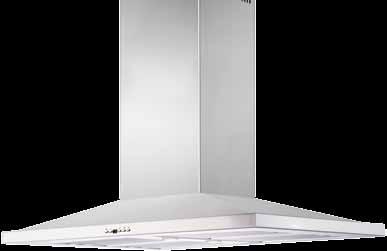 Indoor Island Canopies and Undermount IS4140S An elegant island rangehood with European butterfly glass styling.