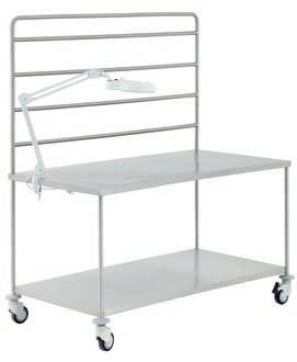 decontamination areas of sterilization units Electrically adjustable table height 5