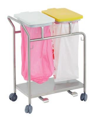 STAINLESS STEEL HOSPITAL FURNITURE Housekeeping Trolley Single, double and