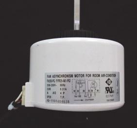 A Hall effect sensor, that is located in the end of the motor, feeds back information to the indoor control to confirm that the indoor motor is operating at the requested RPM.