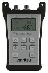 The optical power meter function built into a dedicated port option supports optical loss measurements (OLTS) using one tester.