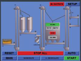 Automatic Grain Moisture Control System The Perry drier auto discharge control system included within the panel operates