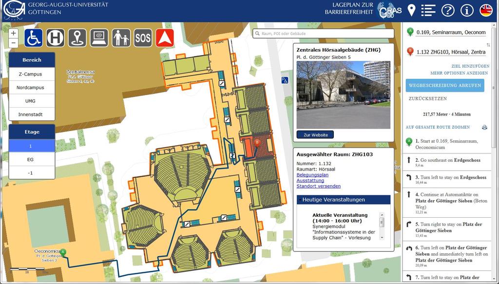 CAMPUS MAP APPLICATIONS: PROSPECTS Applications based on