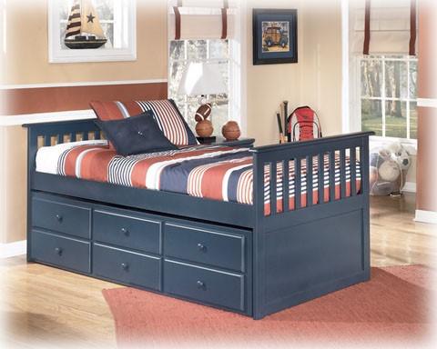 Twin Bed w/ Trundle & 