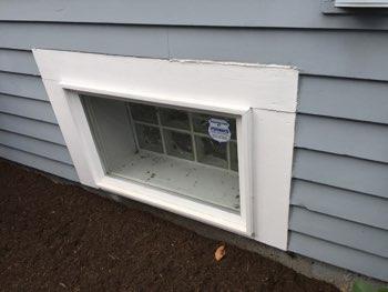 Window frames and sills appeared in good condition overall.