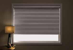 LUXAFLEX Pirouette SHADINGS PIROUETTE Opacity The soft horizontal fabric vanes of Luxaflex Pirouette Shadings are attached to a single sheer backing